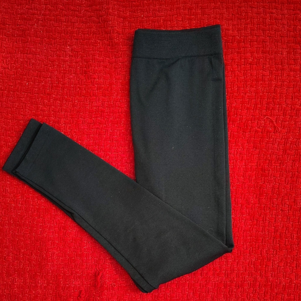 Black Leggings Full Length Seamless Design